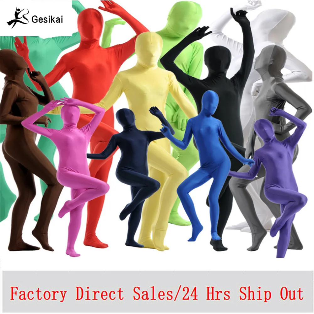 Tuta Zentai per tutto il corpo per adulti personalizzata per le donne di Halloween abiti attillati di seconda pelle tuta in Spandex costumi Cosplay