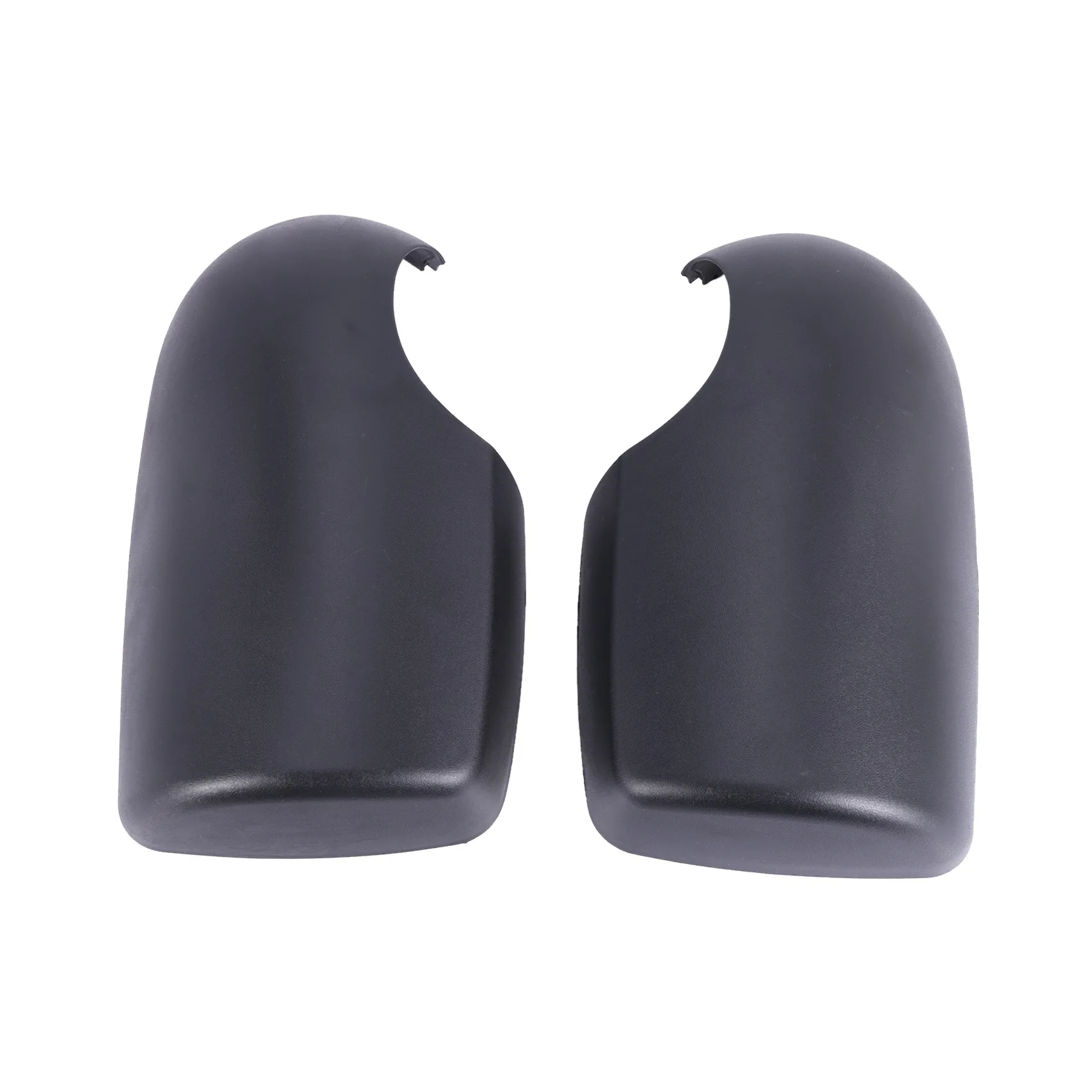 2Pcs ABS Black Door Wing MIRROR COVERS Near P enger L+R for FORD TRANSIT MK6 MK7 2000-2014