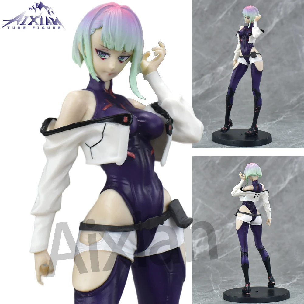 Aixlan Cyberpunk：Edgerunners Figure Lucyna Kushinada 22cm PVC Action Figure Amine Thanksgiving Gift Collectible Figurine