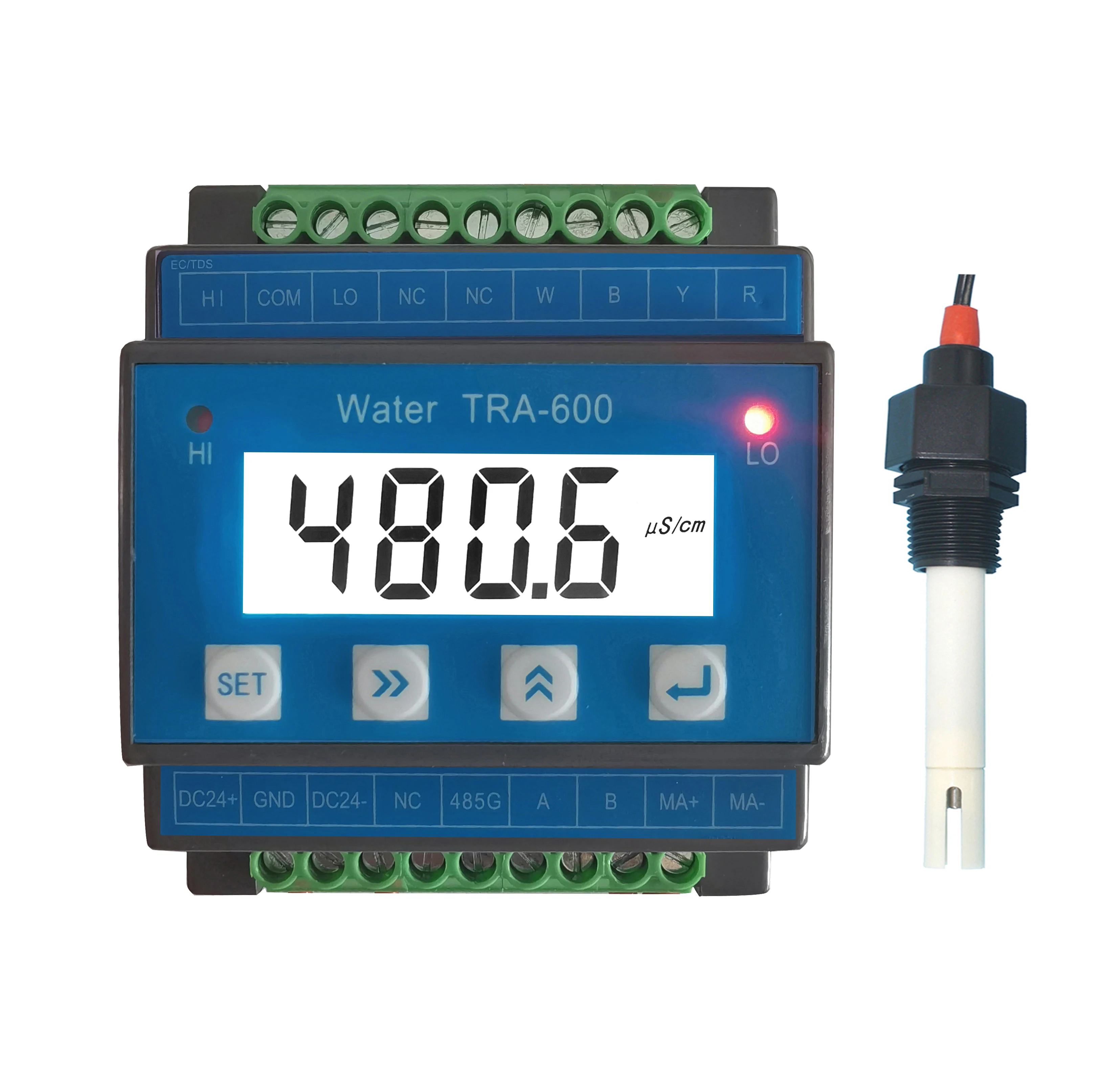 

Automatic Hydroponics ph and Ec Transmitter RS485 Conductivity TDS pH EC Sensor 4-20mA ODM/OEM Hydroponic Fertilizer Control