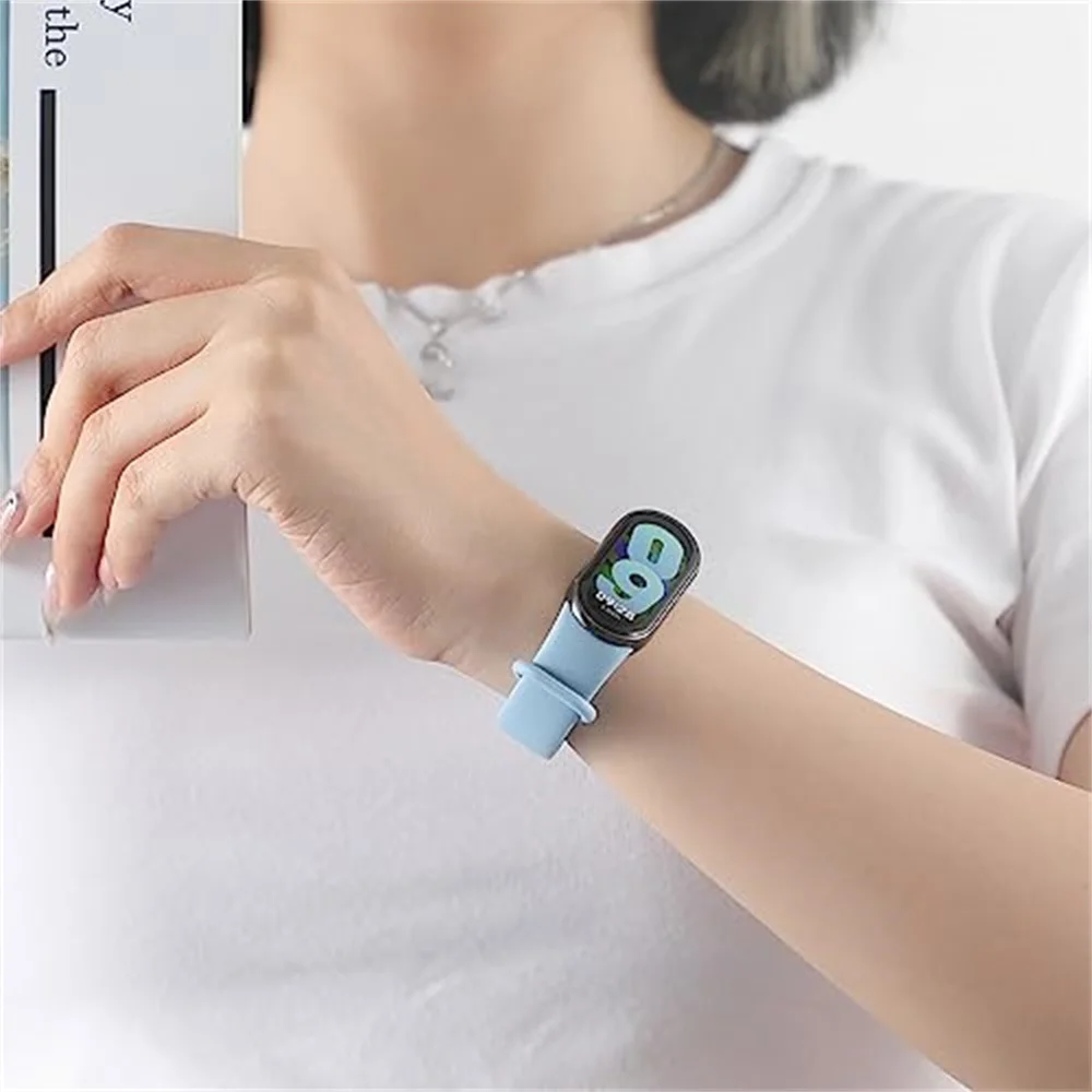 Silicone Bracelet for mi band 9 Strap NFC Accessorie Sport band Rubber SmartWatch Wristband correa xiaomi band 9 mi band 8 strap