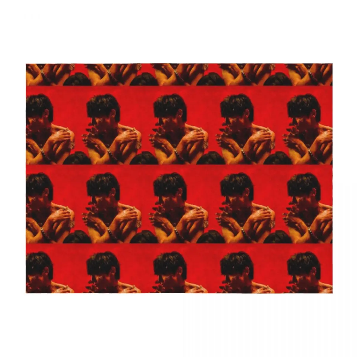 

Woosung The Rose Water Colour Painting Throw Blanket funny gift heavy to sleep Soft wednesday Blankets