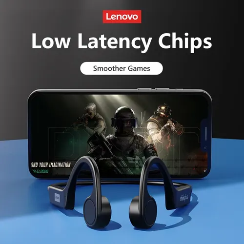 Imagen 2 del producto Lenovo X4 conducción ósea auriculares Bluetooth auriculares deportivos auriculares inalámbricos impermeables con micrófono gancho para la oreja TWS bajo estéreo Hifi