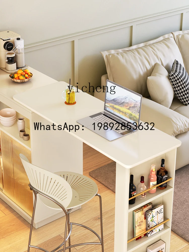 

living room finishing bar storage dining side cabinet integrated household small apartment retractable sofa bar cabinet