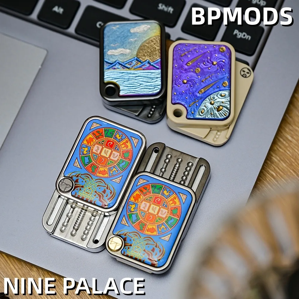 

BPMODS Nine Palaces Fidget Slider Игрушка для снятия стресса Игрушка из нержавеющей стали для взрослых Оригинальный дизайн Несколько вариантов игровых игр