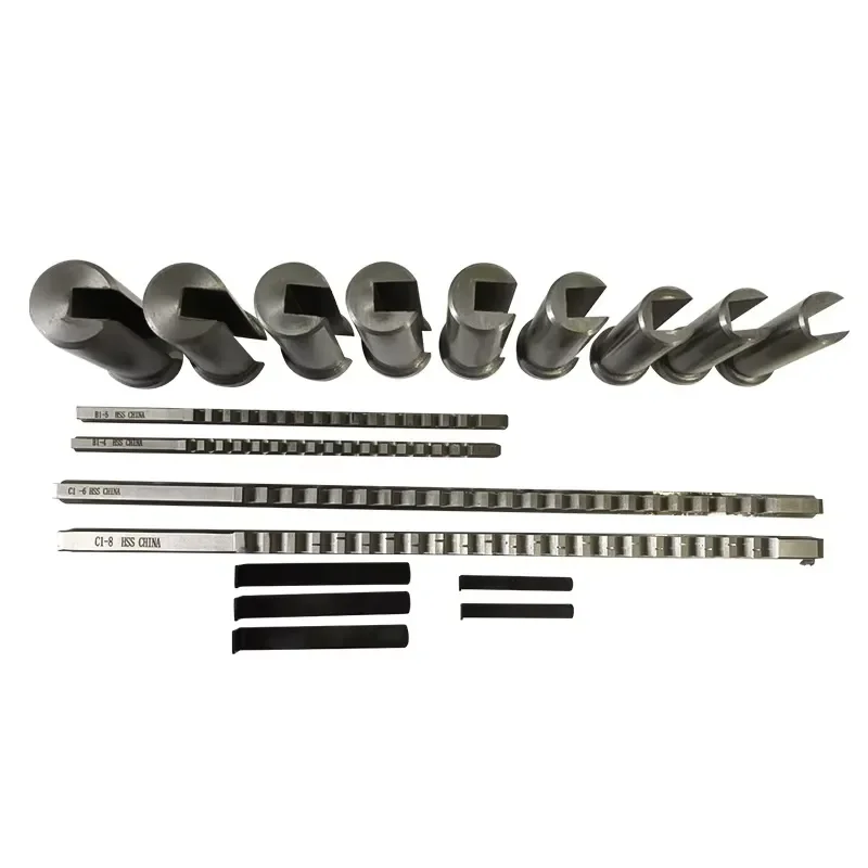 Hss Broach Cutter square Push High Speed Steel Broaching Cutting Tools Metric Key Broaching Set