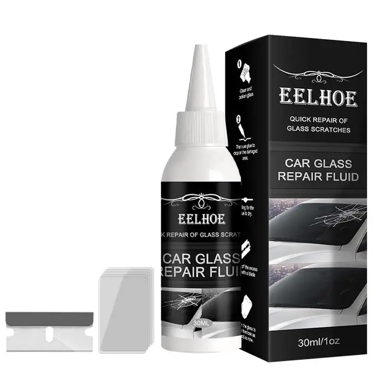 Kit de resina para reparación de parabrisas de coche, herramienta de reparación de vidrio, pegamento agrietado