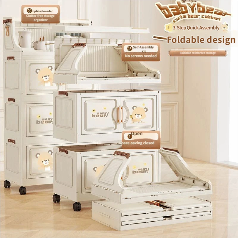 Foldable Deep Storage Box for Clothes - Big Capacity Moisture-Proof Dust-Proof Organizer for Toys And Living Room Essentials - view 3
