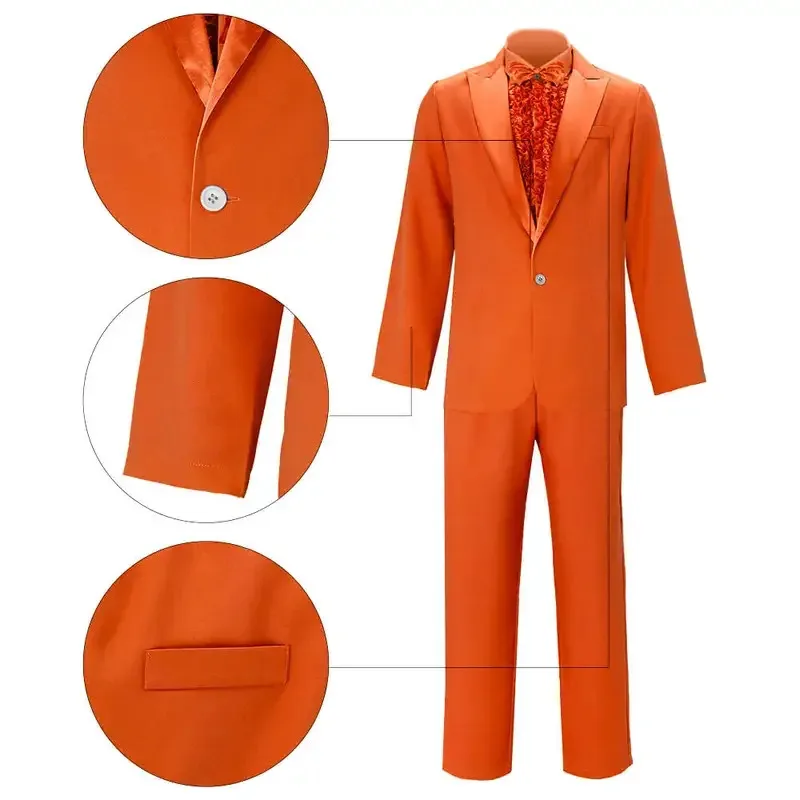 لويد عيد الميلاد البرتقالي سهرة زي قبعة البكم والقلب تأثيري البدلة حفلة الهالوين Outfitsx;4'b,5;y,8