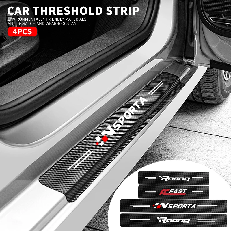 Наклейки для автомобиля из углеродного волокна для Acura RDX TLX CDX MDX ZDX TL порог машины RLX TSX RSX Integra