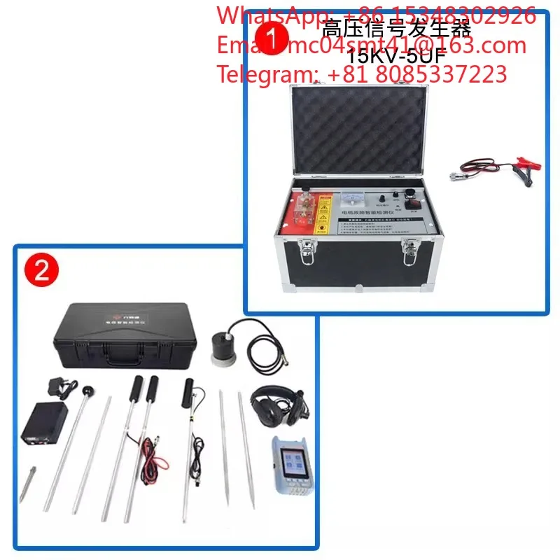 1 pcT‑708 Cable Fault Locator,15Kv High‑Voltage Signal Generator, Underground Dark Wire Leakage Breakpoint Fault Location Tester