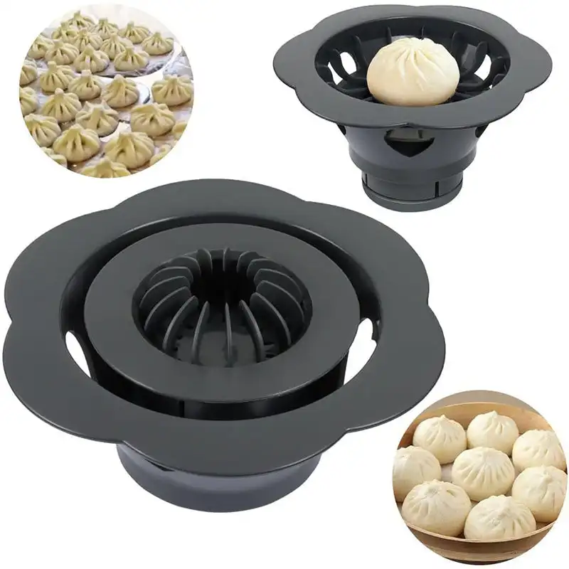 Baozi Maker Machine,Dumpling Maker Mold Plastic Kitchen Gadget Tool Homemade Bao Buns Preparation Culinary Exploration