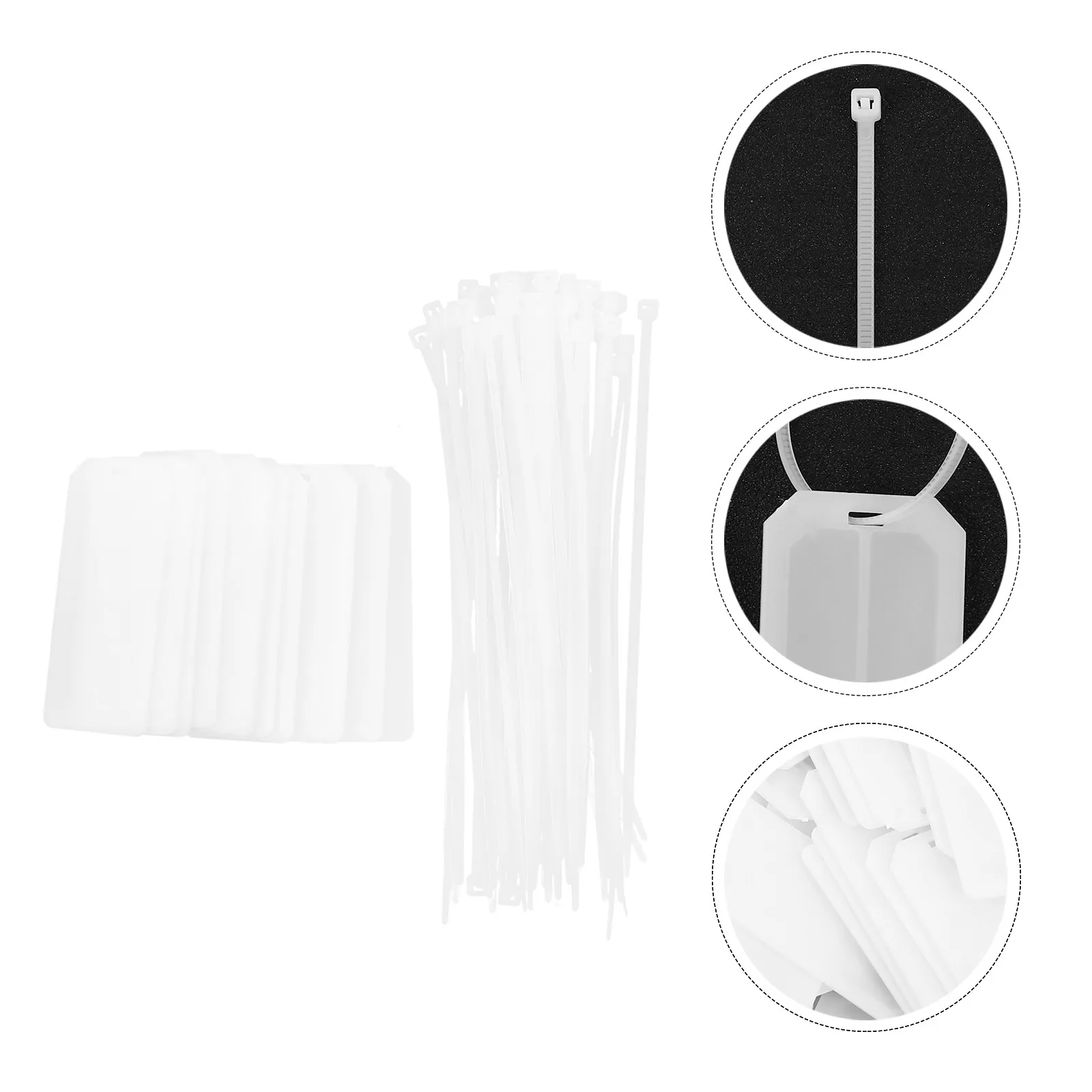 50Pcs Cord Identification Tags Cable Labels Multicolor Writable Markers for USB Charger Network Wire Organization