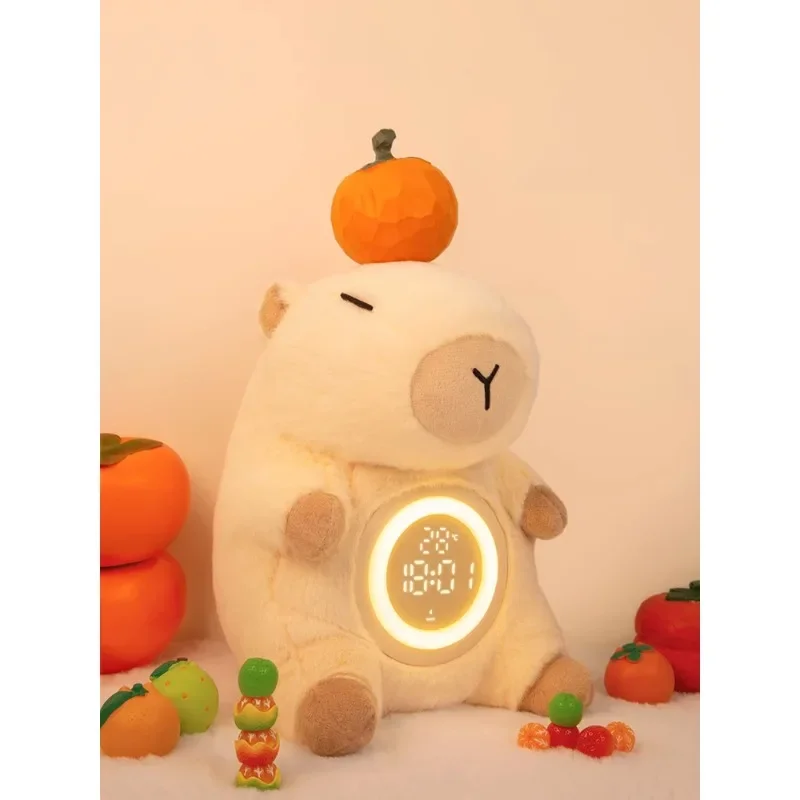 Plush vibration alarm clock night light for children, boys and girls, students, get up artifact