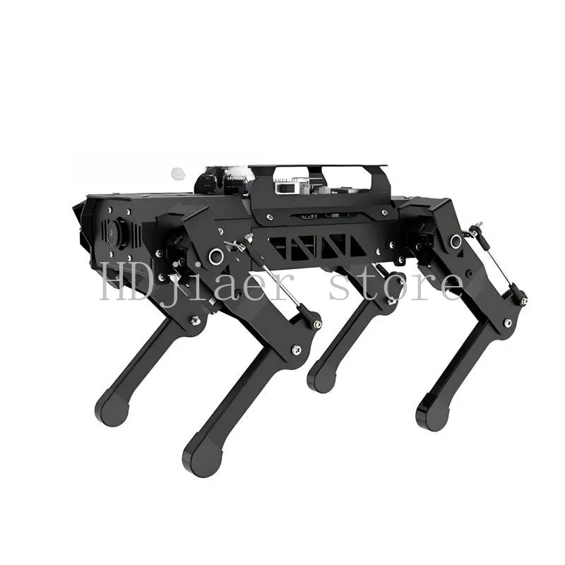 كلب آلي رباعي الأرجل معدني من PuppyPi - مجموعة روبوت ROS Bionic ذات 4 أرجل مع التعرف البصري بالذكاء الاصطناعي لـ Raspberry Pi