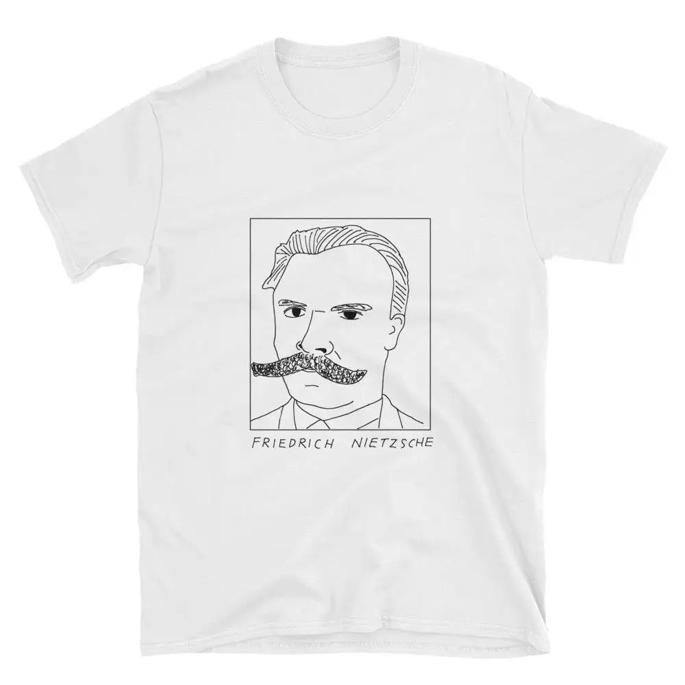 Badly Drawn Authors Friedrich Nietzsche T Shirt FREE Worldwide Delivery