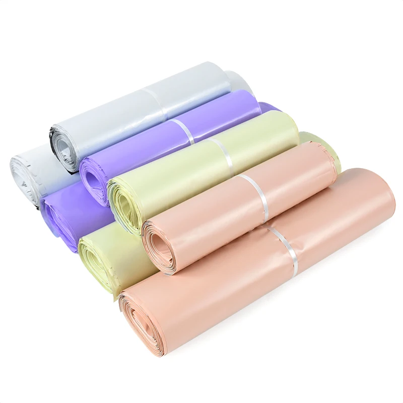 10pcs Macaron Color Courier Bags Express Envelope Storage Bags Mail Bag Mailing Bags Self Seal Plastic Packaging Pouch