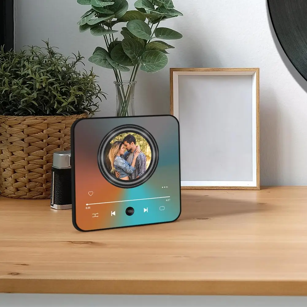 مخصص الموسيقى مغناطيس الثلاجة شخصية مغناطيس الصور يمكن أن يلعب الأغاني المدمج في سبوتيفي ألبوم مغناطيس الثلاجة ملصقات الثلاجة