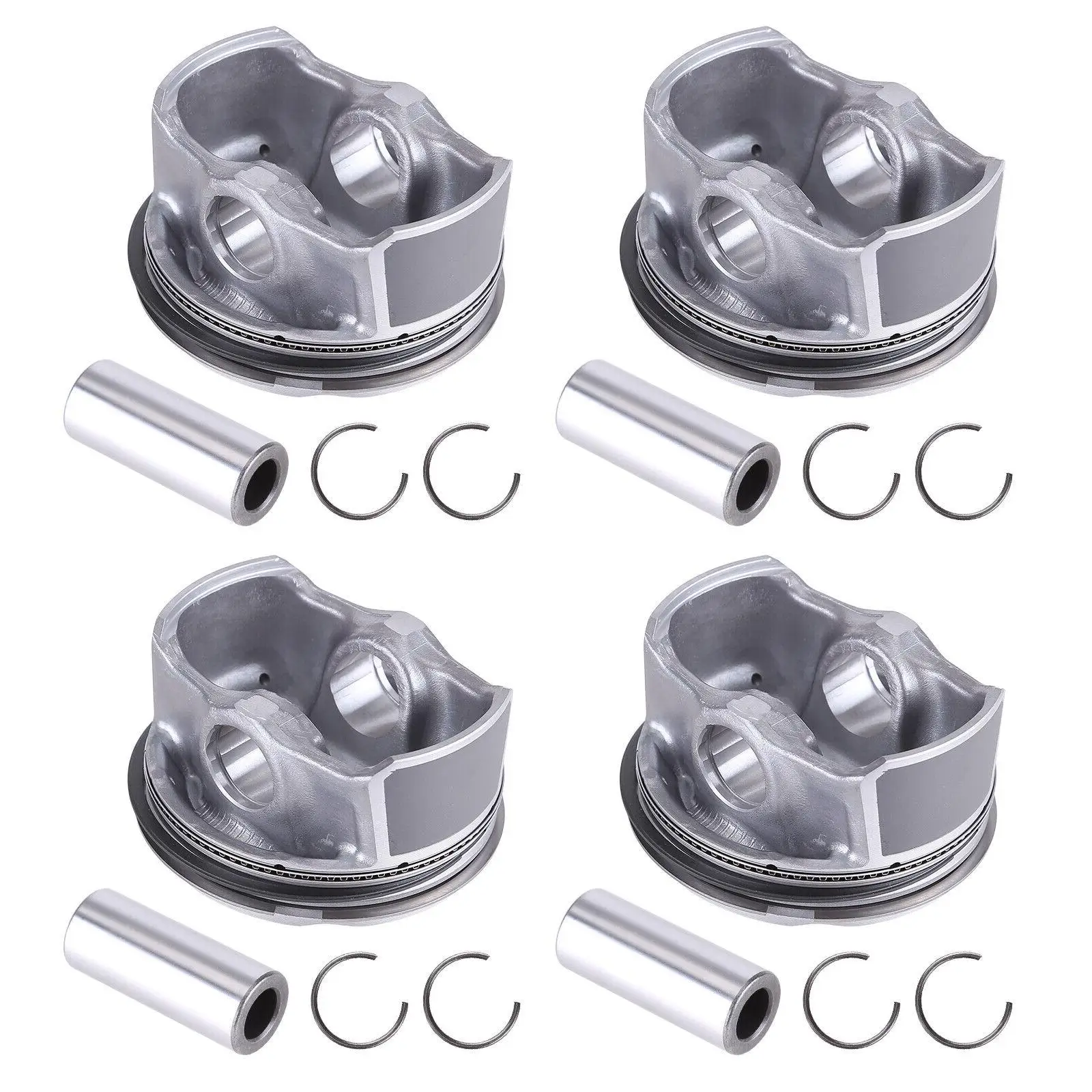 4Pcs Oversized Pistons Replaces 230412E100 for Kia Forte 2.0L 2014-2018