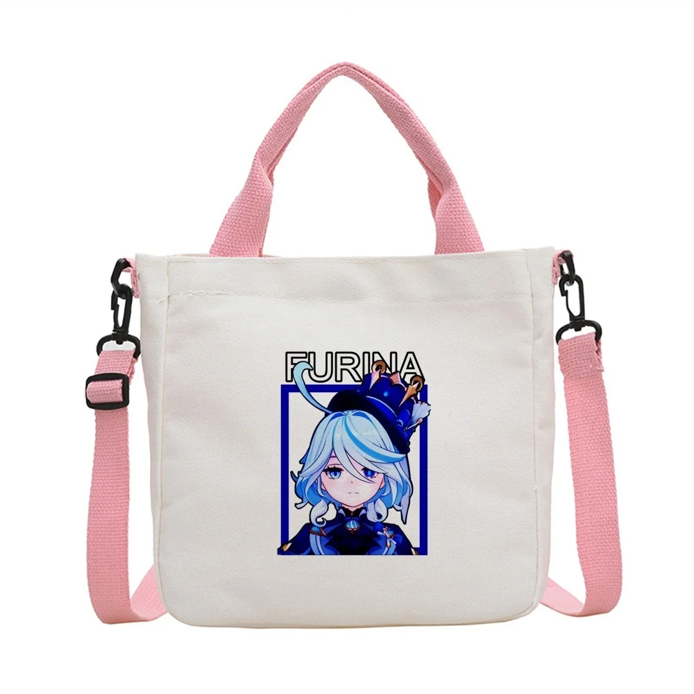 Genshin Impact Furina tote bag y2k einkaufstasche grocery foldable reusable femme