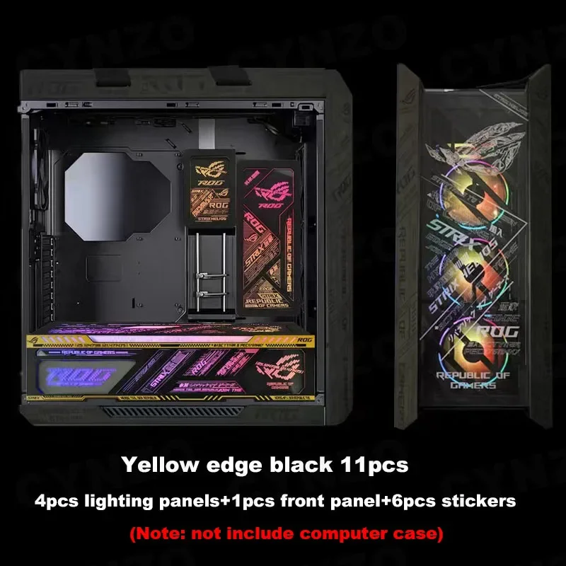 11pcs ARGB STRIX Helios Lighting Panel For ASUS ROG GX601 Case,MOD PC Gaming Cabinet Lightboard Plate AURA SYNC