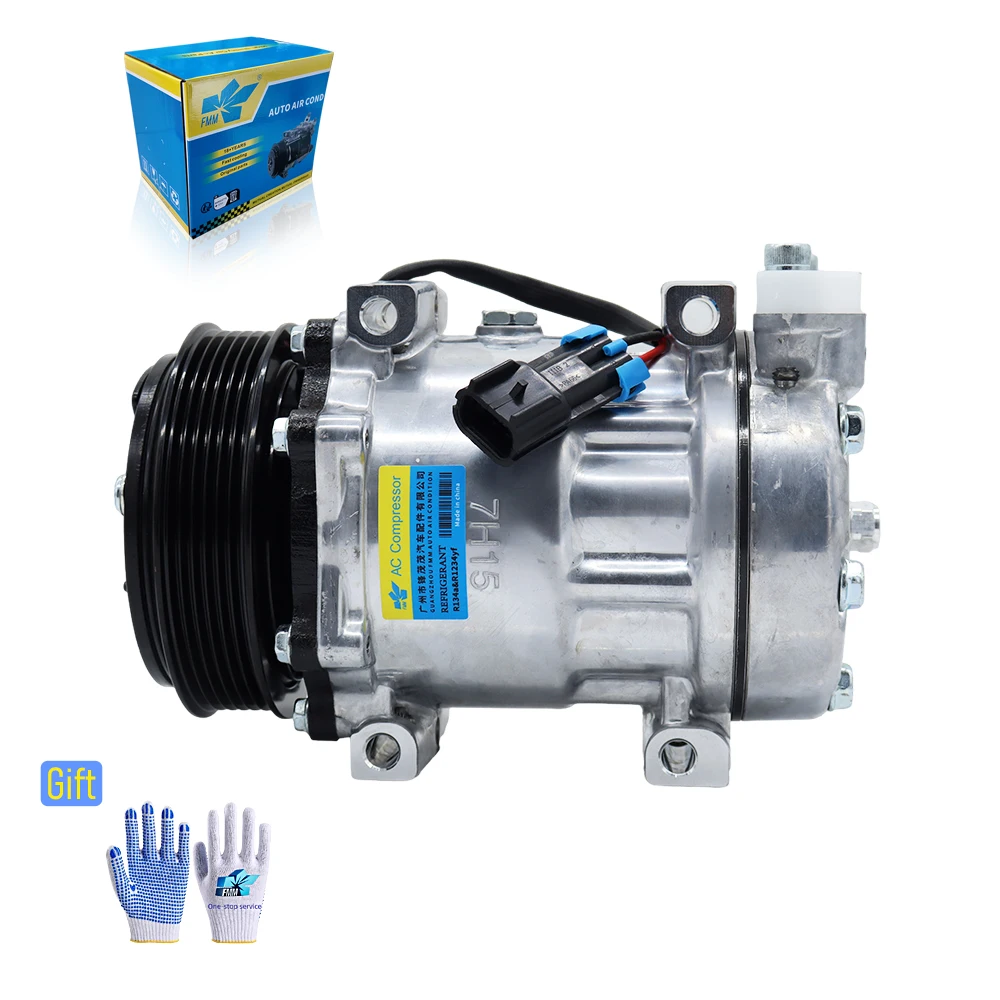 New High Quality SD7h15 12v 6PK AC A/C Air Conditioning Compressor for International Trucks 3627952C2