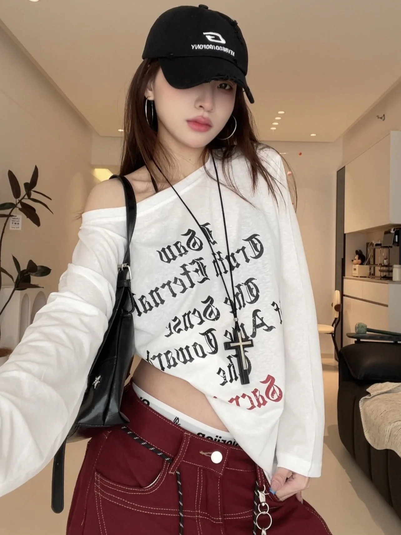 

Женская летняя тонкая рубашка-накидка в готическом стиле с длинными рукавами и вырезами на плечах, для защиты от солнца, в стиле американской модницы