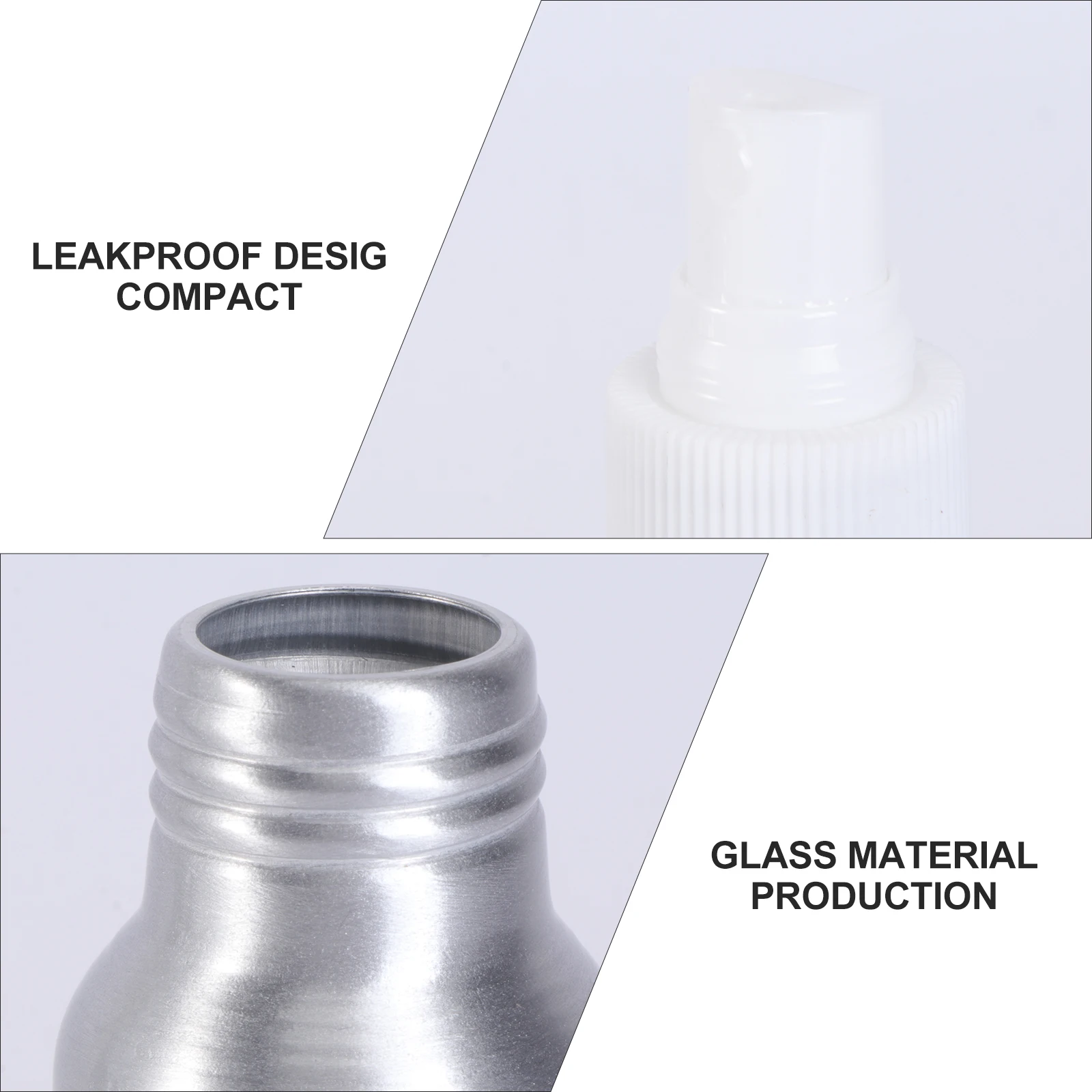 5 stuks compacte aluminium spuitfles 50 ml hervulbare reistoiletartikelen parfum lege mist spuitcontainer draagbaar