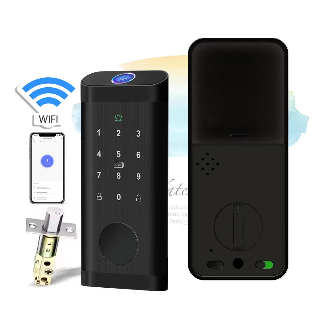 

July005 Eseye Wholesale Automatic Security Door Bell Digital Wifi Tuya Lock Smart Door Tuya Wifi Smart Lock Cerradura Inteligent
