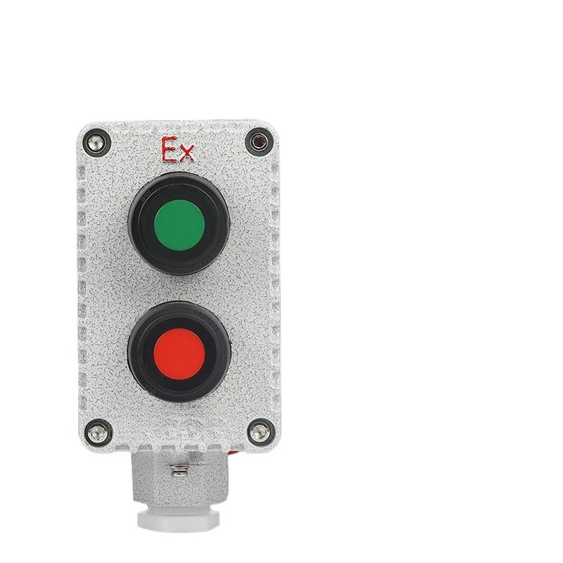 For Emergency Stop Control Button Box LA53-2H Start Self-reset Button 3-speed Knob Switch Box