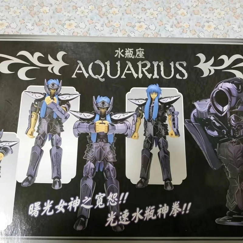 Nuevo en stock, original Saint Seiya Saint Cloth Series Pluto Aquarius, modelo ensamblado, figuras móviles, adornos coleccionables