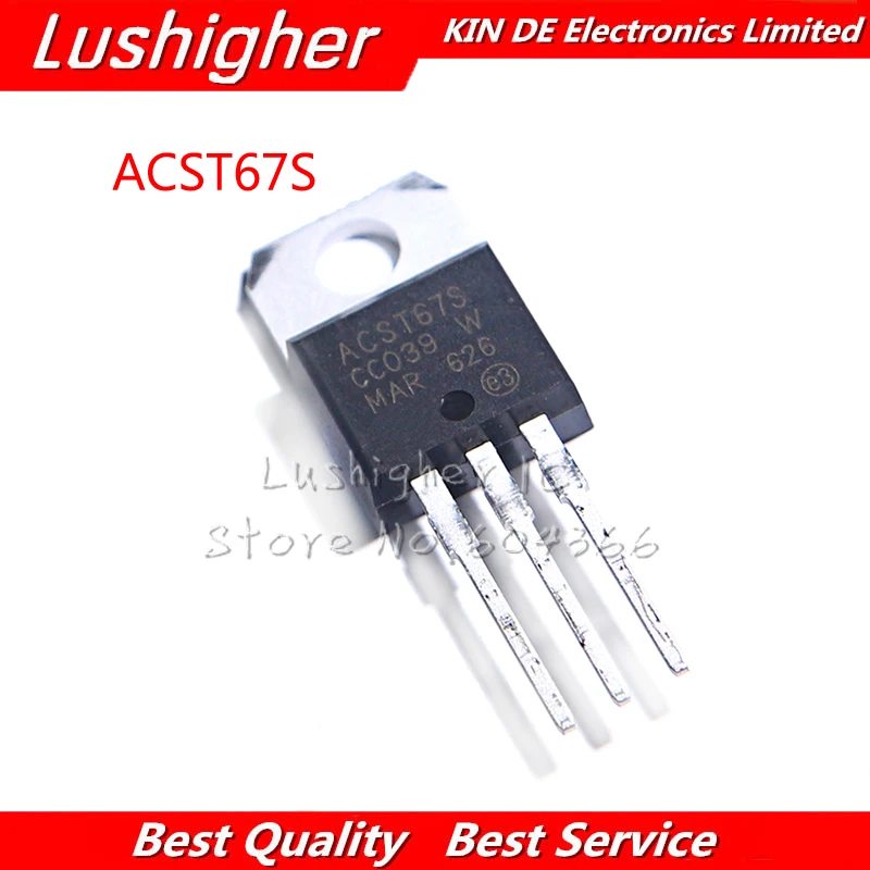 10pcs ACST67S ACST6-7S ACST6-7ST TRIAC TO-220