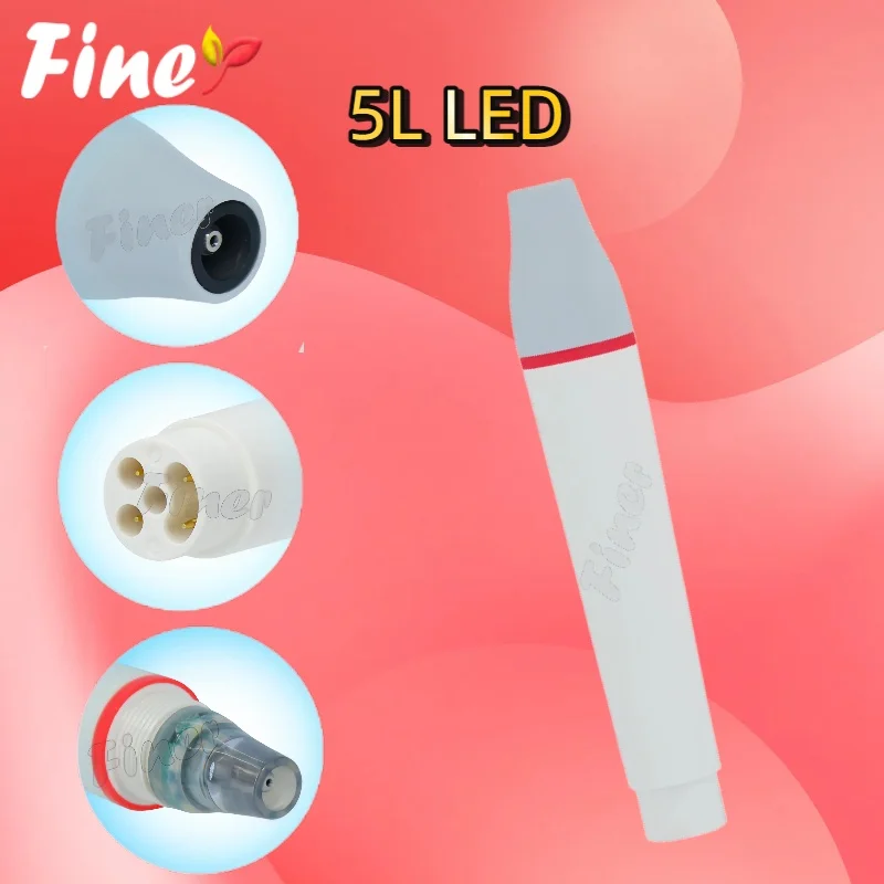 

Finer 1PC Dental Ultrasonic Piezo Scaler Handpiece HW-5L LED Fit for WOODPECKER EMS Dental Ultrasonic Scalers
