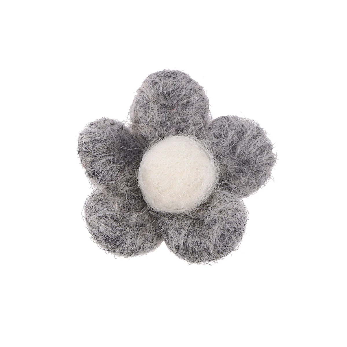 

Wool Felt Flower Hairpins Decoration Craft Accessory For Diy Needle Felting Roving Art Supplies Jewelry Making Kit