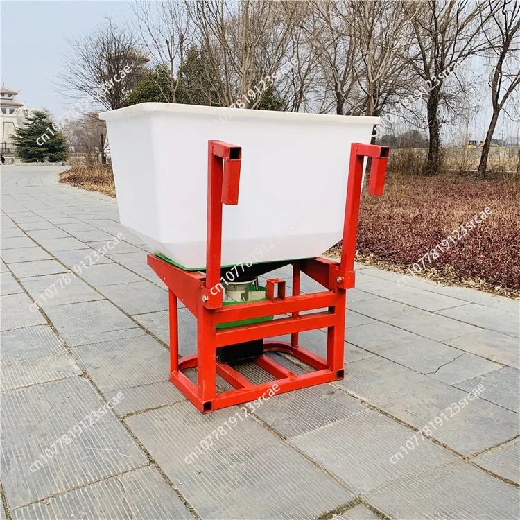 Tractor Front Mounted Electric Fertilizer Sprayer Large Capacity 12V/24V Universal Fertilizer Dosage Adjustable Farm Fertilizing