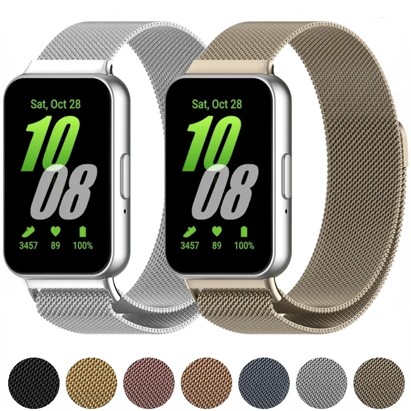 

Stainless Steel Loop strap For Samsung Galaxy Fit 3 R390 band replacement Magnetic bracelet For Galaxy Fit 3 watch Correa