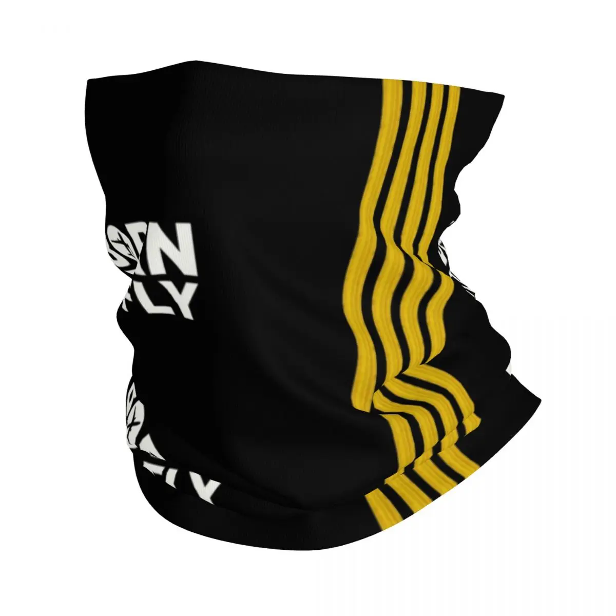 Custom Captain Stripes Bandana Winter Neck Warmer Windproof Wrap Face Scarf for Hiking Pilot Air Fighter Gaiter Headband