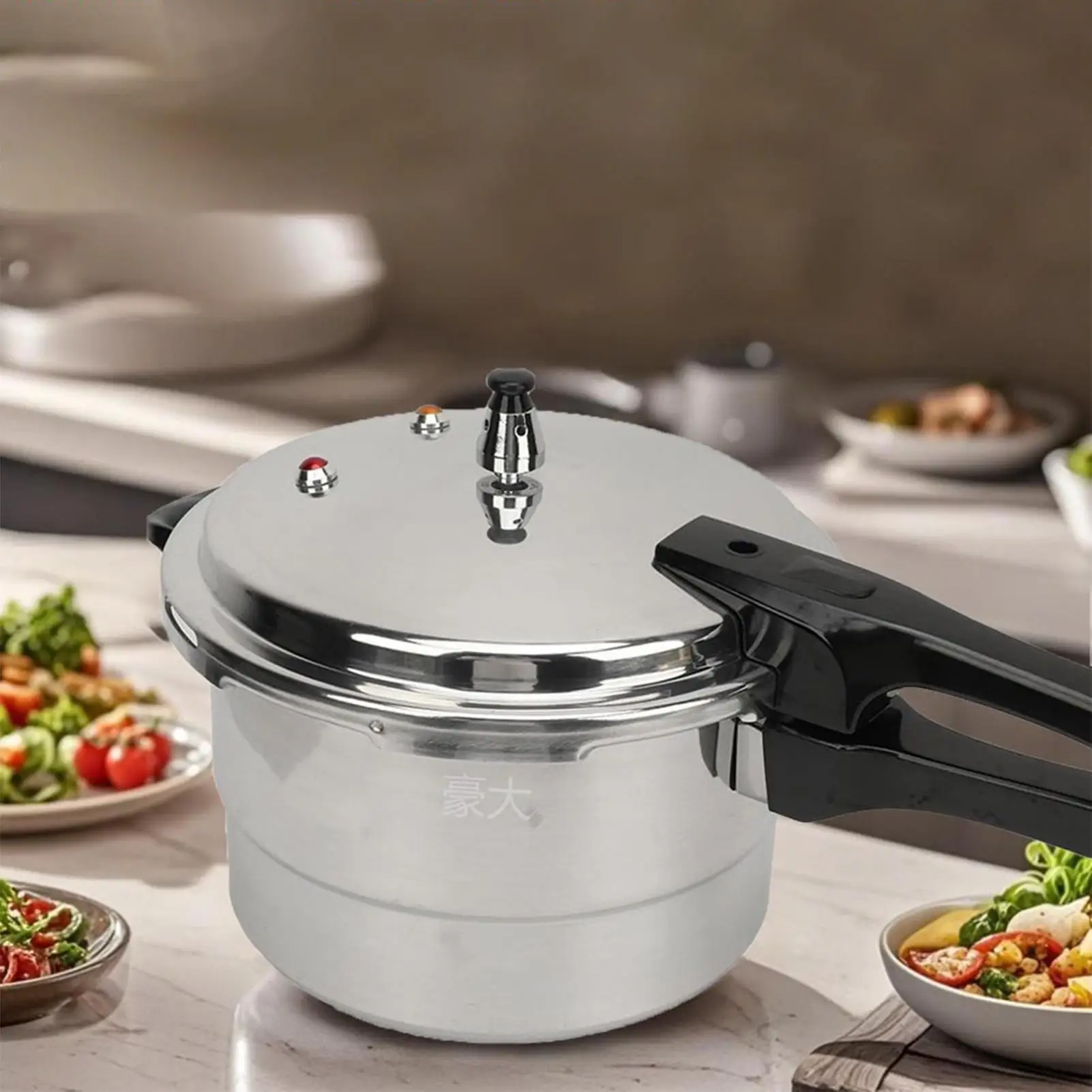 

Stove Top Pressure Cooker 5L Pressure Cookware With Steamer Insert Aluminum Alloy Cooking Pot For Home Dining Room Restaurant