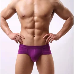 Men's Underwear Triangle Modal Low Waist Sexy U Convex Bag White Underwear Men's Small Boxer Shorts Underpants Fashion