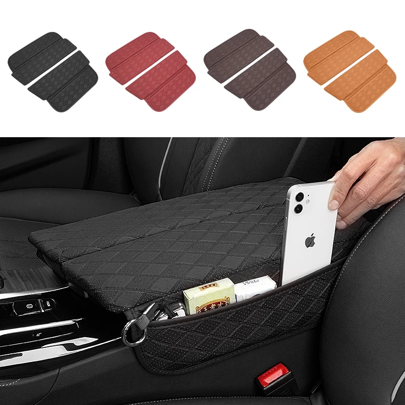 For BMW 5 Series G30 G32 6GT 2018-2023 Car Center Console Armrest Protector Cover PU Leather Pad With Storage Auto Accessories