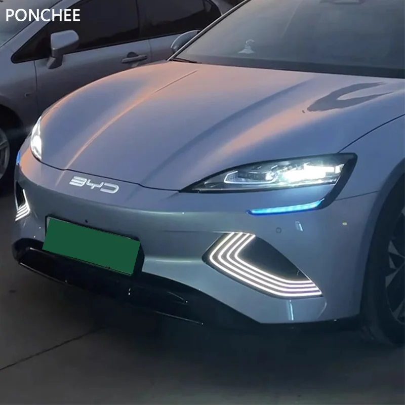 

For BYD Seal EV 2022-2025 Daily Running Light Color Changing Film Ice Blue Headlamp Film Appearance Modification Supplies