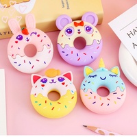 1 Piece/lot Cute Large Cute Donut Eraser Creative Sketch Painting Eraser School Supplies Christmas Gift Kawaii Eraser Wholesale