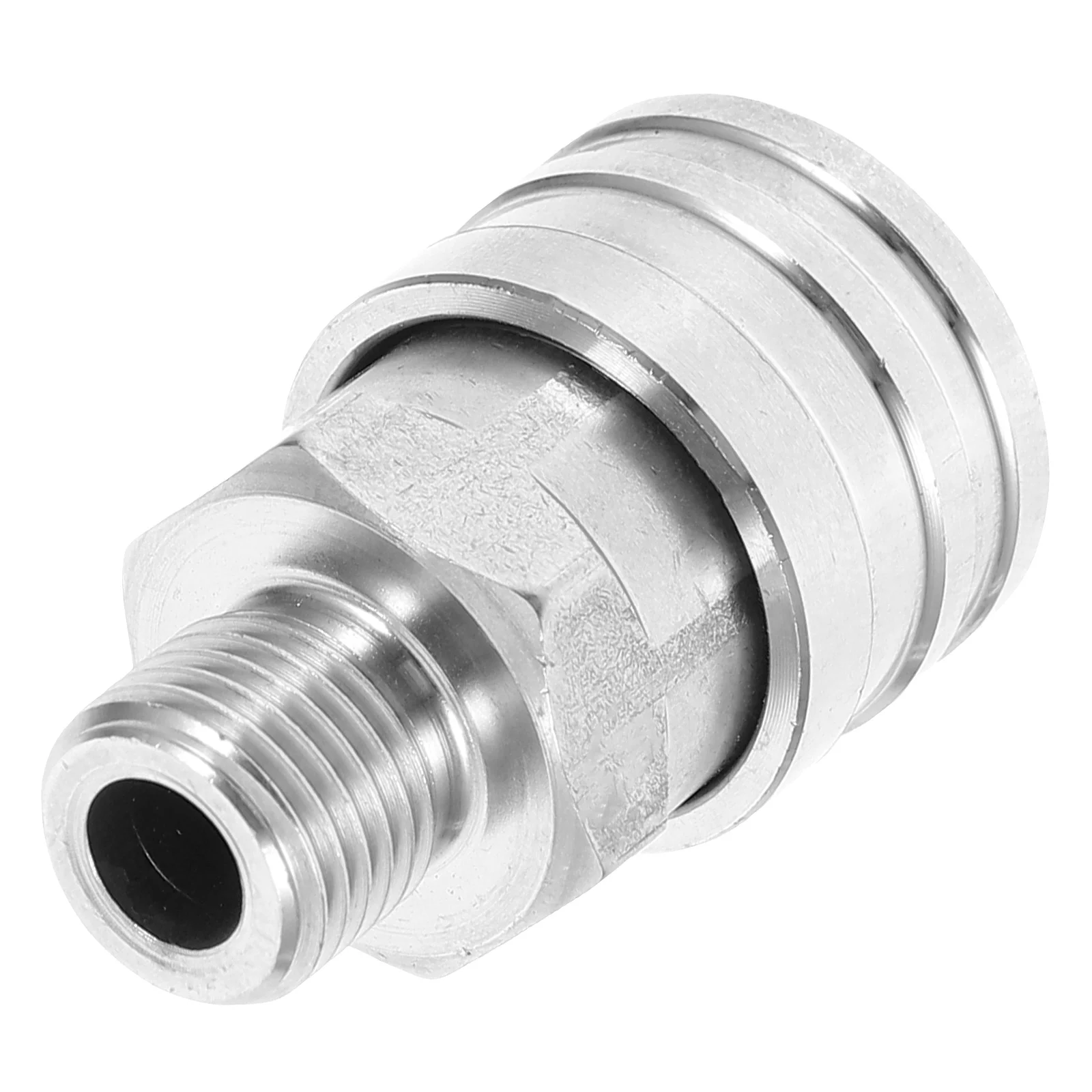 

High Pressure Water Gun Nozzle 5000psi Stainless Steel 1 4 Thread Quick Connect Sprayer Leakproof Garden Hose Adapter Power