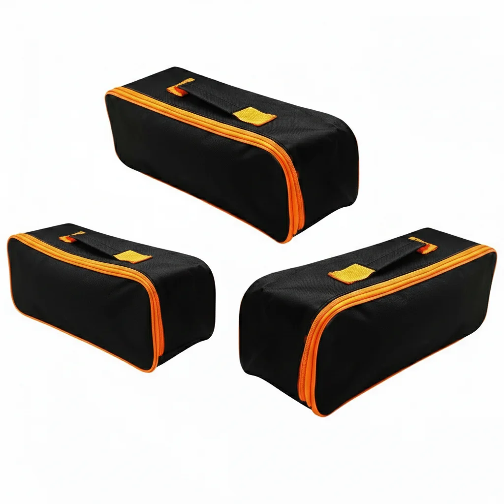 3 Sizes Tool Pouch With Zipper,Tool Bag For Screw Plier Wrench Screwdriver Mechanic Car Vacuum Hand Power Tool Storage Organizer