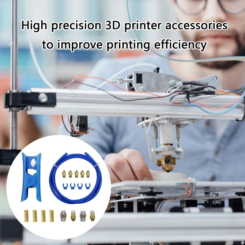 15Pieces 3D Printing Supplies Easy To Install Pneumatics Connectors Set for Professional and DIY Projects 896C