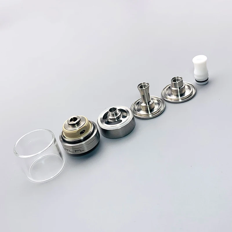 DSXvape Dvarw MTL FL 24mm RTA 단일 코일 공기 흐름 탱크 재구성 가능한 분무기 RTA 316ss 3.5ml/6ml vape 탱크(11pcs AFC 인서트 포함)
