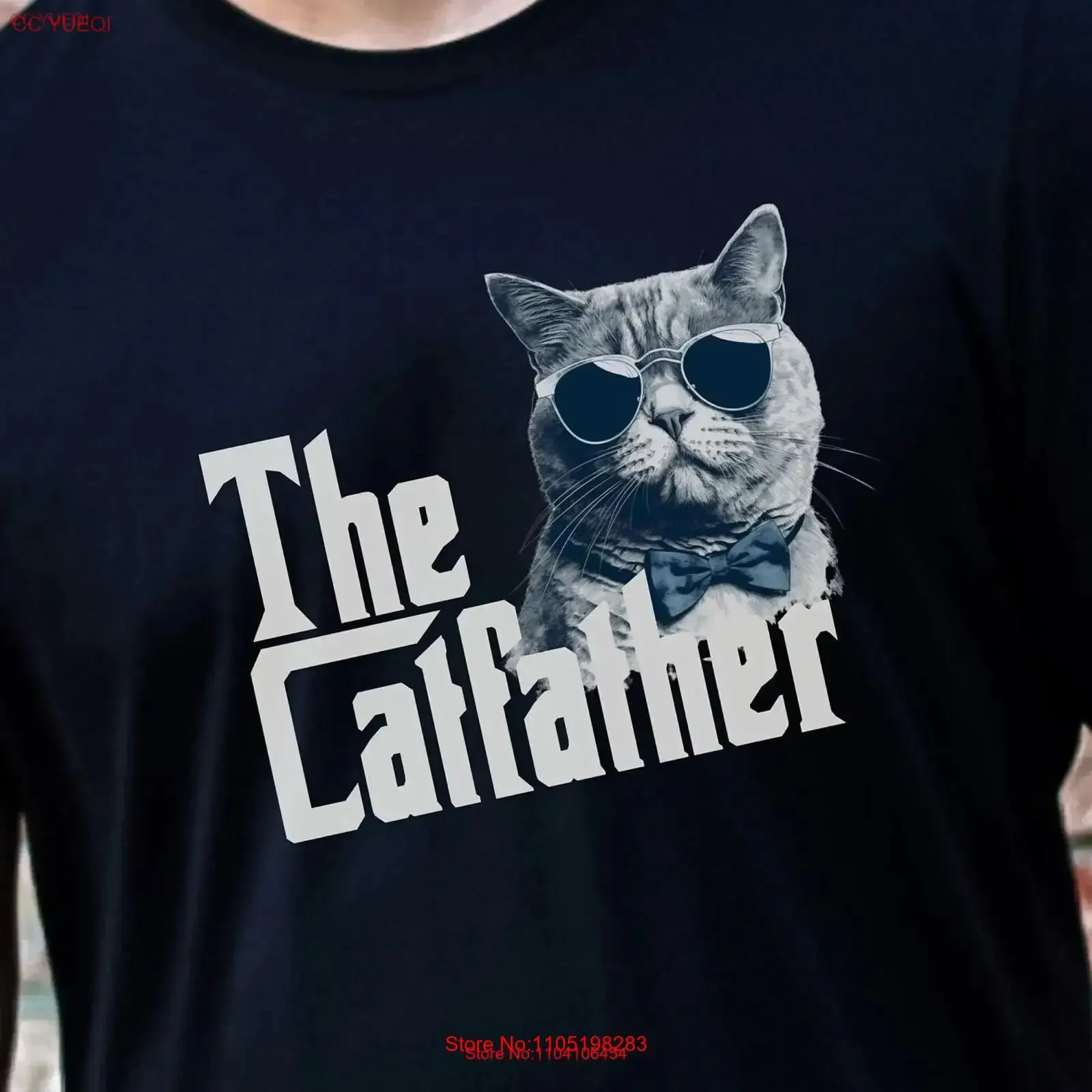 

The Catfather T Shirt Features Godfather Cat A Purrfect for Dad or Lover and Cinema Fans Fathers Day vintage Washed Slightly