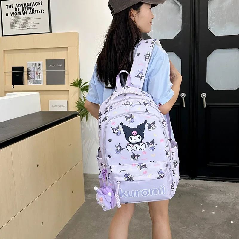 Sanrio-mochila escolar Clow M para estudiantes, gran capacidad, informal y ligera, hombrera, impermeable