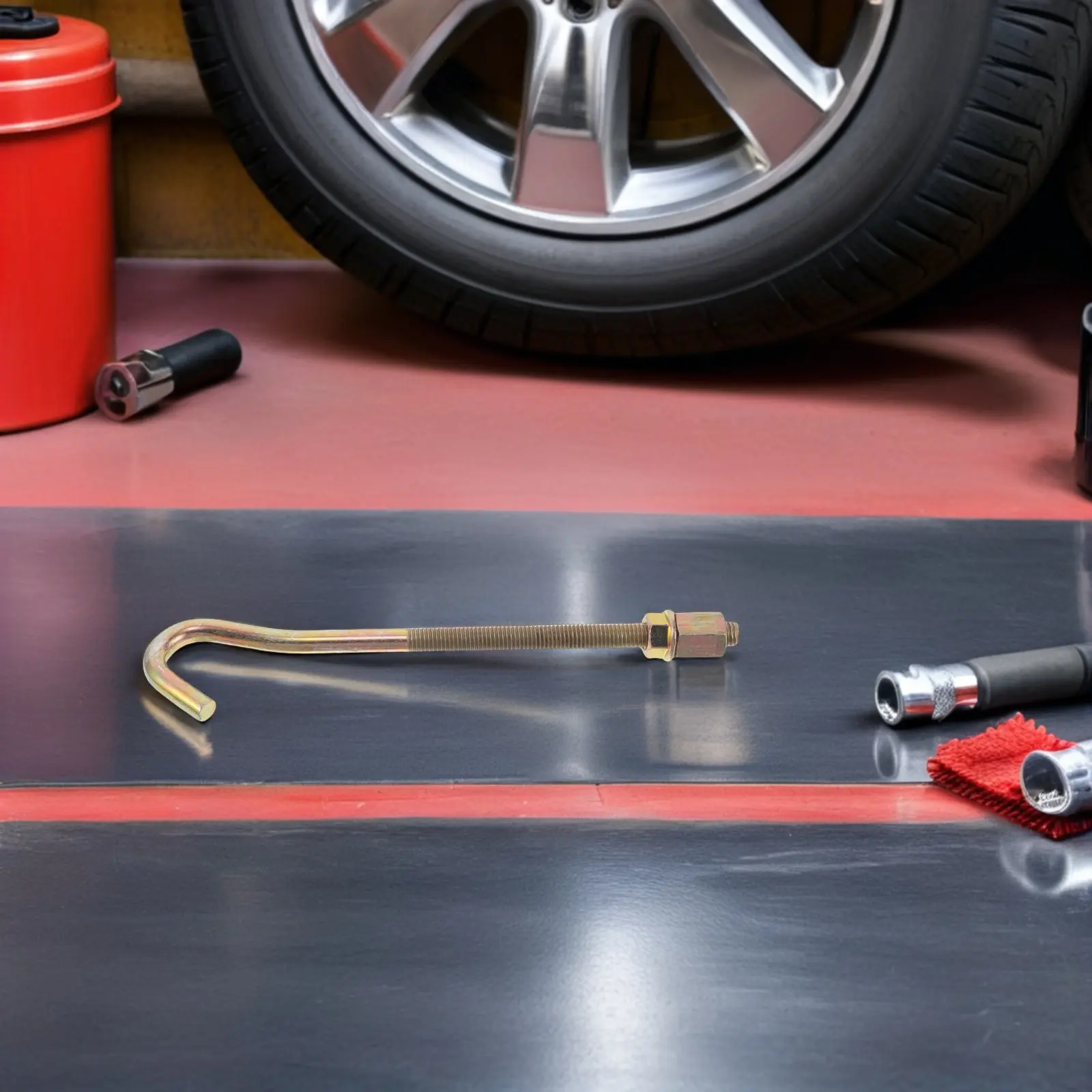 

2Pcs Spare Tire Hold Down Bolt Kit Heavy Duty Corrosion Resistant Truck Spare Tire Mounting Hardware Universal Fit for Cars Suvs