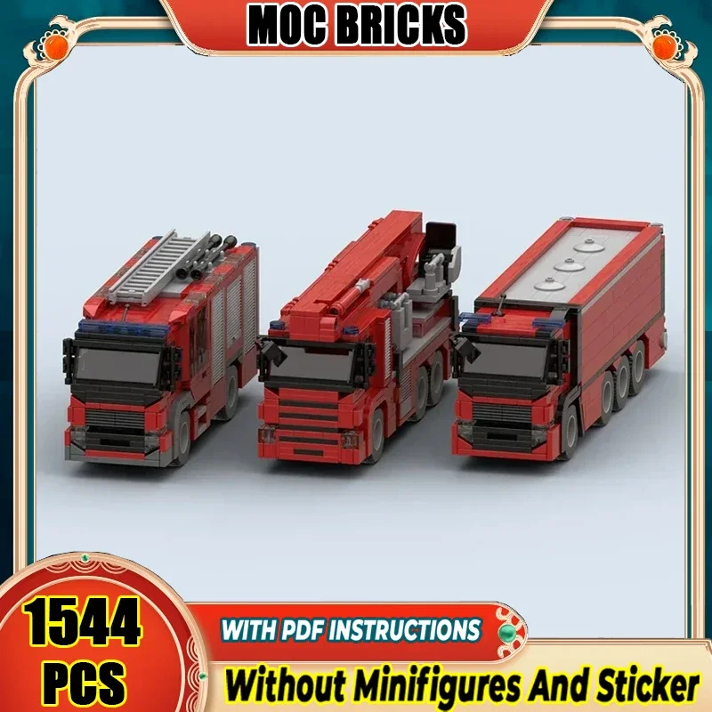 

Модель городской автомобиль Moc, строительные кирпичи, Нидерланды, пожарный танкер, технология, модульные блоки, подарки, рождественские игрушки, наборы «сделай сам», сборка